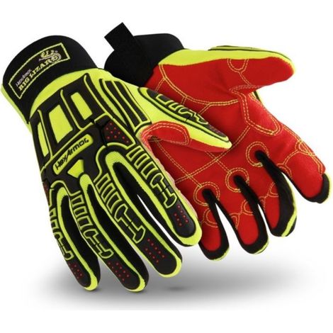 Gants anti-impacts Rig Lizard 2021X HEXARMOR 60670 - Jaune - 6 (XS)