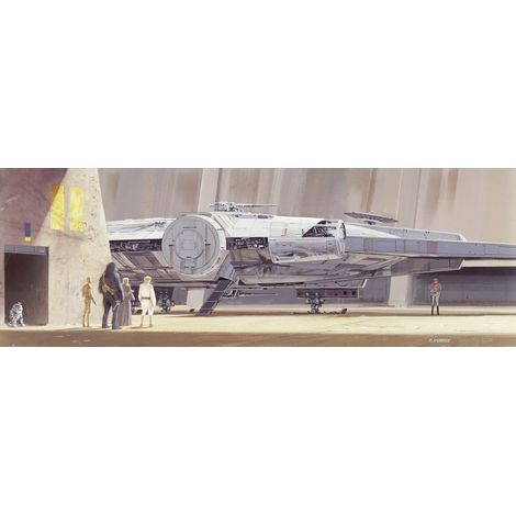 Komar STAR WARS Classic RMQ MilleniumFalcon 368 x 127 cm, Papier peint panoramique 4-4112, photomurale sur intissé (1/3)