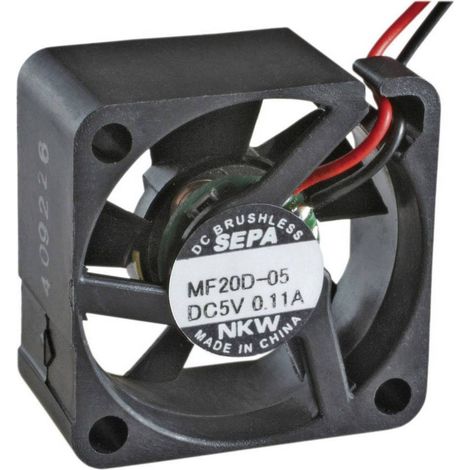 Sepa MF20C05L ventilador axial negro 20x20x8 mm