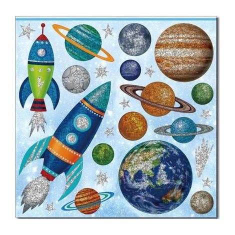 Adesivi murali decorativi della collezione Cosmos (1/4)