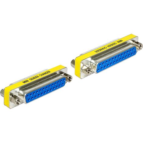 Delock adapter sub-d 25 pin female  female gender changer