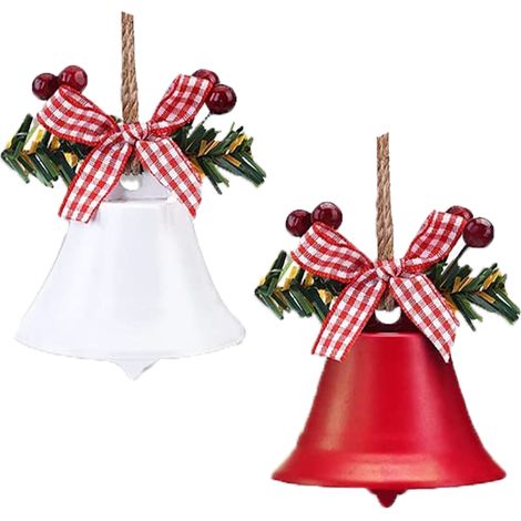 Adorno Navidad - Campana Decorativa Metal - Para Árbol Navidad Corona Puerta Manualidades - 1 Unidad (1/5)