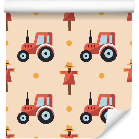 Papier peint Tracteurs pour salon et chambre 50x1000 cm (1/5)