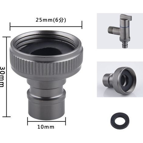 Adaptateur de robinet de machine à laver fileté 25 mm