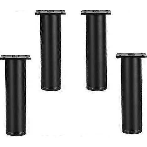 Ensemble de 4 vis pour pieds de lit 2025, pieds de canapé réglables en métal, pieds de meubles ronds de 30 cm (11,8 po), capacité de charge de 300 kg, vis incluses (1/5)