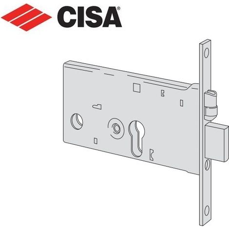 Cisa serratura da infilare a cilindro per fasce 44371-90 (1/3)
