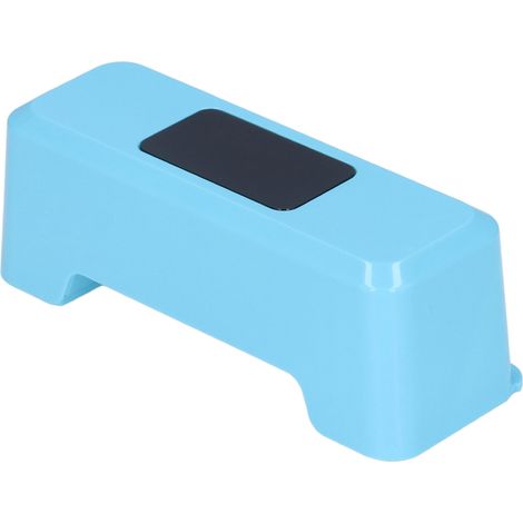 Chasse d'eau WC automatique infrarouge sans contact, réponse rapide 0,25s, recharge USB avec batterie intégrée, bleu (1/5)