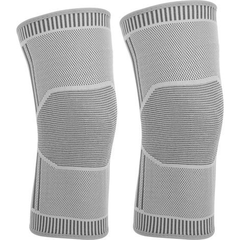 Protecteur de Genou Élastique Sportif Anti-Dérapant, Manchon de Compression pour Genou, Support Jambe Nylon XL (1/5)