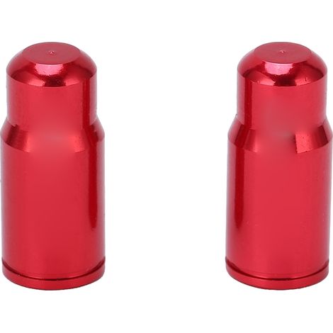 1 Paire de Bouchons de Valve Presta en Alliage d'Aluminium pour VTT et Vélo de Route, Couvre Valve Anti-Poussière Rouge (1/5)
