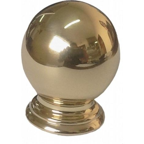 FPLUS pomo laton pulido bola 20mm , Pomo tirador de bola en laton.