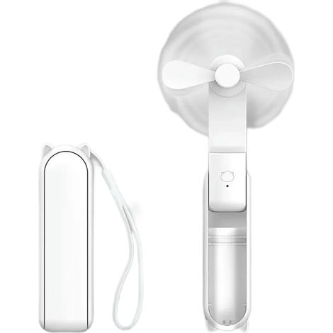JSSEVN - Mini ventilador portátil recargable por USB de 1200 mAh (1/5)
