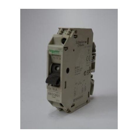 Disjoncteur thermique 16A 1P 1D 1.5kA 4kV pour circuit de contrôle pose platine - rail DIN TeSys GB2-CB SCHNEIDER