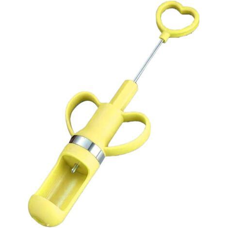 Dénoyauteur de jujube en forme de cœur – Jaune – Outil multi-usage pour jujube, aubépine et cerise – Taille unique (1/5)