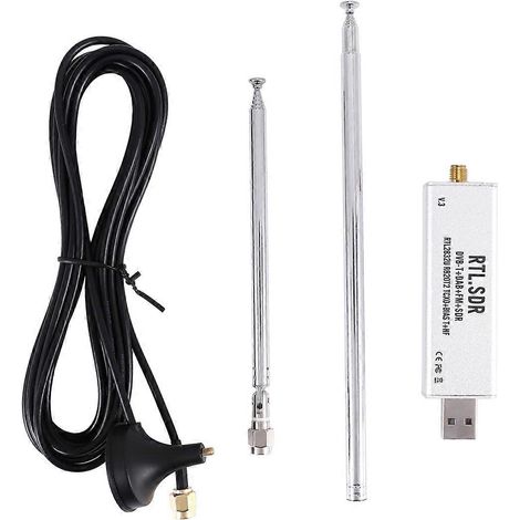 Récepteur V3 RTL2832U 0,1 MHz-1,7 GHz TCXO SMA avec antenne (1/5)