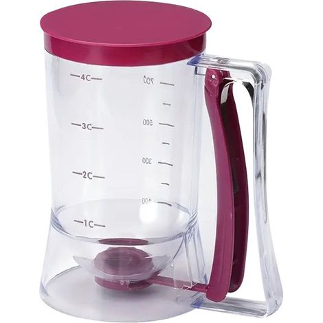 Teigtrenner, Fetttrenner, Buttertrenner, Waffelform, Teigteiler, Teigspender, Handgerät, Mixer (1/4)