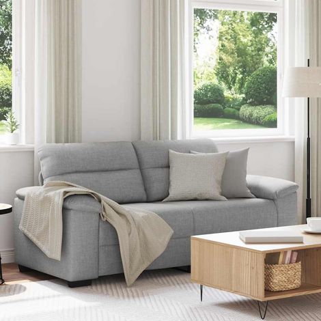 vidaXL Canapé 2 places Gris nuage 180x81x84 cm tissu (1/5)