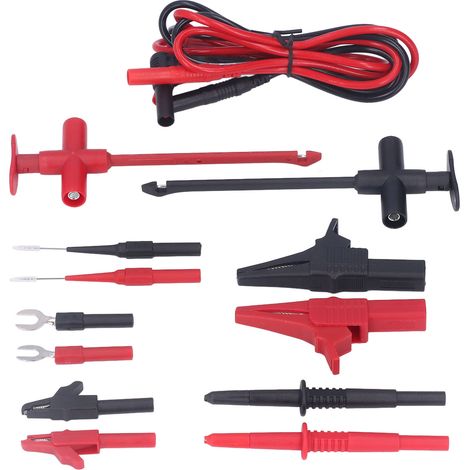 Industrielles Multimeter-Messleitungsset, Messing-PVC-PA-Krokodilklemmen-Bananensteckerkabel