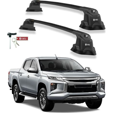 TURTLE kompatibel mit Mitsubishi L200 (Mk5) 2015-2025 Dachträger Air3 Schwarz (1/5)