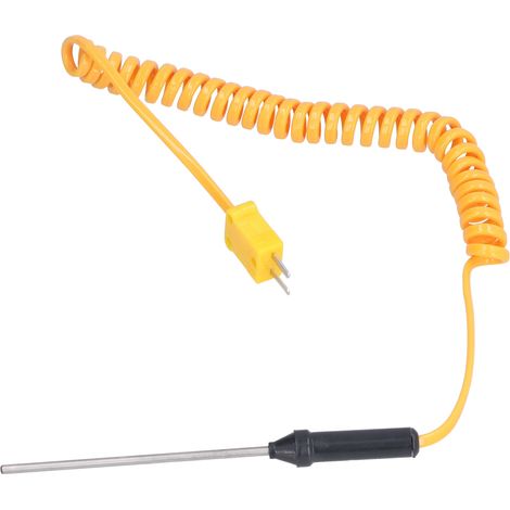 Sonde thermocouple type K inox pour thermomètre portable, modèle WRN‑02B3, longueur 80mm (1/5)