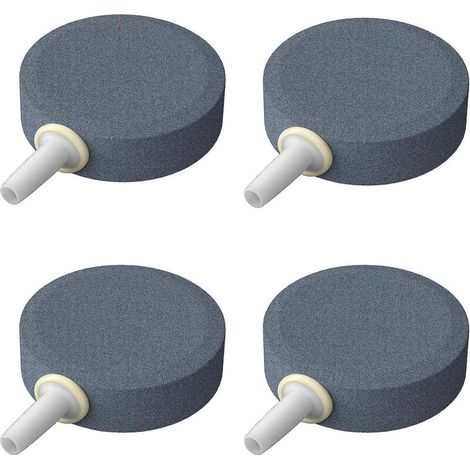 Lot de 4 disques diffuseurs d'air pour aquarium, compatibles avec les nano-pompes à air, les aquariums, les petits bassins, les réservoirs et les systèmes hydroponiques. (1/5)