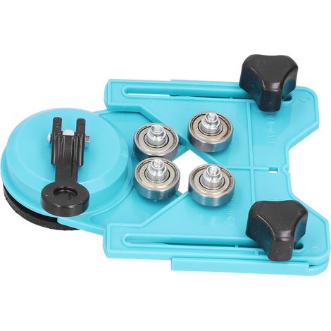 Localisateur de perforation pour carreaux de verre, outil de perçage réglable, fixation en acier inoxydable, stable et précis pour carreaux et marbre. (1/5)