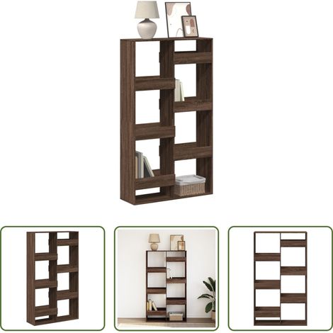 Étagère -  Bibliothèque chêne marron 100x33x175 cm bois d'ingénierie (1/5)