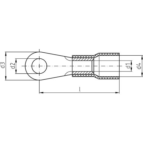 Intercable Quetschkabelschuhe ICIQ25S 1,5-2,5qmm M5 blau 100 Stk