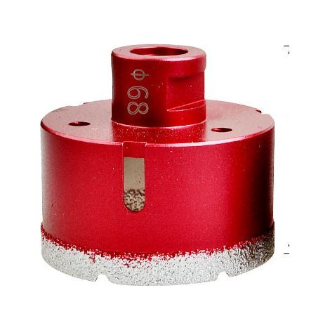 Foret diamanté avec filetage M14, foret à trous creux brasé haute performance pour carrelage/granit/marbre/porcelaine/verre/céramique (68 mm)
