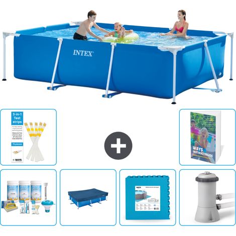 Rechteckiger Frame Pool - 300x200x75 cm - 7-teilig S66