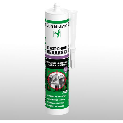 DEN braven Silicona para techos antracita 280 ml RAL7016 elast-o-rub (1/3)