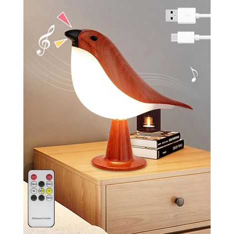 Lampe de table rechargeable en forme d oiseau 2600 mAh lampe à oiseaux tactile et télécommande sans fil jardin terrasse extérieur (1/5)