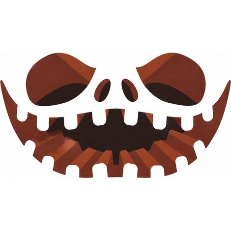 Autocollants pour couvercle de toilette d'Halloween, décoration amovible citrouille d'horreur, PVC, 32 cm (1/5)