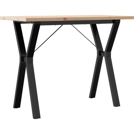 Maison Exclusive - Mesa de comedor marco Y madera maciza pino ace
