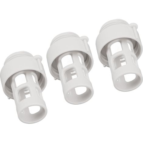 Lot de 3 bouchons de vidange pour tuyau de piscine Intex 10184 ronde, filetage 25 mm (1/5)