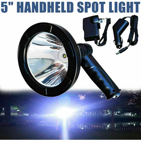 3500w LED Handheld Spotlight Rechargeable Camping Flashlight Torch Outdoor Lamp (1/5)