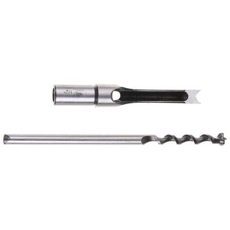 Perceuse à trou carré pour le travail du bois portant l'ouvre-trou carré pour le travail du bois en acier 4PC (1/4)