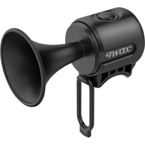 Sonnette - klaxon vélo,Klaxon Puissant pour Vélo Électrique,Sonnette de Cycle avec Son d'Avertissement et Batterie- Black[A2180]