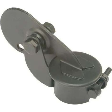 Clapet pot échappement anti pluie bouchon tracteur diamètre 50,8mm (46mm - 56) compatible john deere noir capuchon protection étanche tube (1/2)
