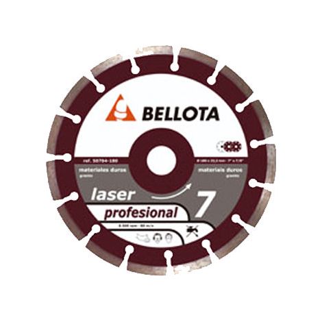 Disco da taglio ACORN 50704 per granito 230x22,2x7,0 mm SEGMENTED LASER PRO7