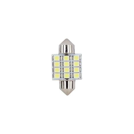 Ampoules LED blanches 12 SMD pour éclairage intérieur de voiture (plafonnier, portières, éclairage de courtoisie)-Crezuo