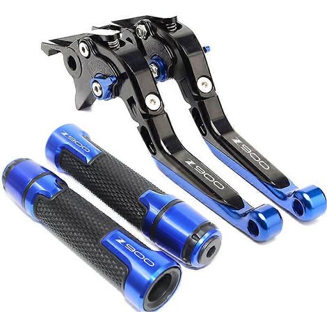Aplicable a Kawasaki Z900 Z 900 2017-2022 2020 2021 Juego de palancas de freno y embrague CNC para motocicleta, con manillar plegable ajustable y protectores (L) (1/5)