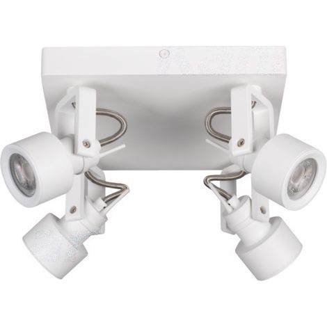 Plafonnier mural 4 spots GU10 10W Kanlux Sonda blanc (1/2)