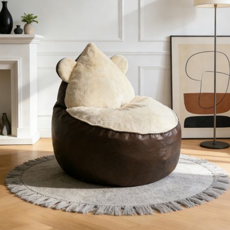 Sillón relax forma oso tapizado flannelette OKMYHOME (1/3)