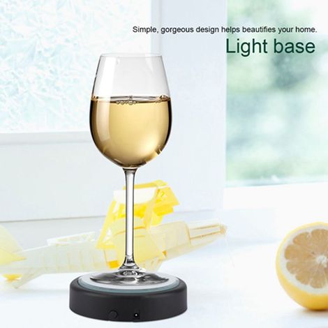 Modèle noir 3D sculpté en interne en cristal laser LED support de lampe coloré support de lampe USB statue de Bouddha en verre boule de méduse base de bouteille de vin expédié sans batterie (1/5)