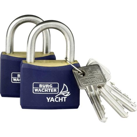 Burg Wächter Duo 460 Ni 40 mm inox set de 2 cadenas