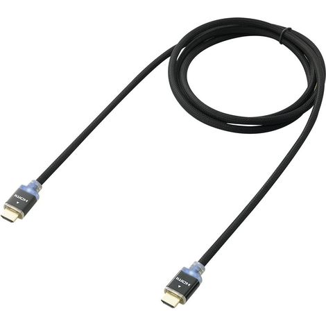 Cavo HDMI con LED 2.00 m Nero SpeaKa Professional (1/3)