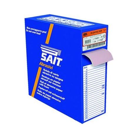 1ROTOLO CARTA ABRASIVA RI-SAITAC-SOF 3S mm. 115x25 mt. grana 400 (1/2)