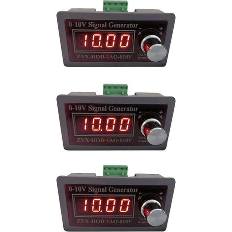 Einstellbarer analoger Spannungssimulator 3x 0-10V 5-10V Spannungssignalgenerator Signalquellen SPS-Signalsteuerung (1/5)
