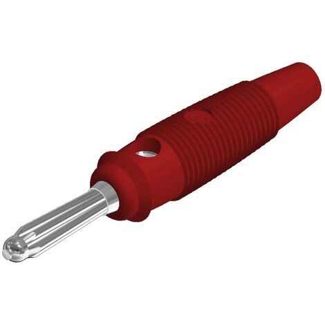 Fiche banane mâle Ø de la broche: 4 mm SKS Hirschmann BUELA 20 K 930726101 rouge 1 pc(s) D27095 (1/4)