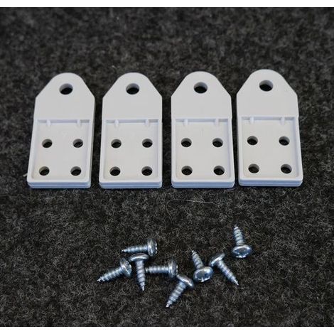 Kit de 4 pattes de fixation pour coffret industriel Europa IP65 ABB